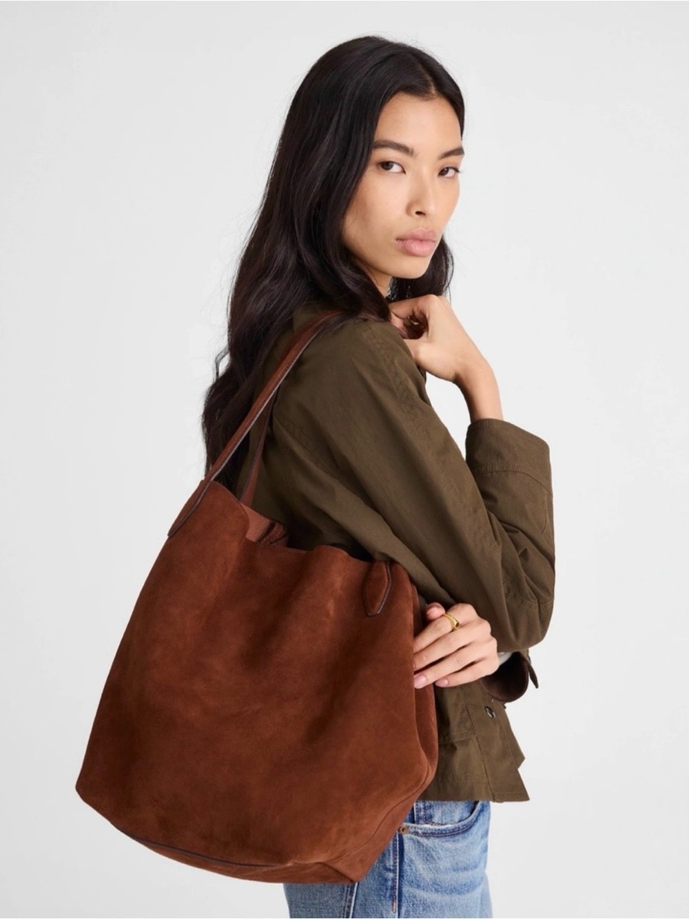 Madewell Suede Shopper Tote